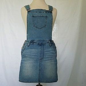 $19 New Celebrity Pink Overall Dress Aged Blue